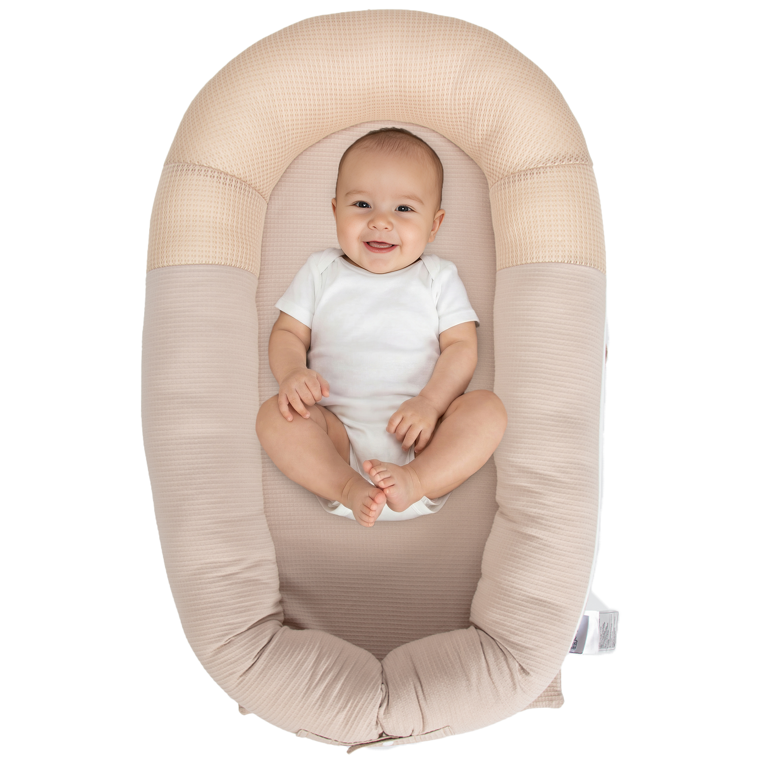 Baby lounger 0-24 months a comfortable and portable baby nest lounger. For tummy-time, sitting support, supervised rest and playtime