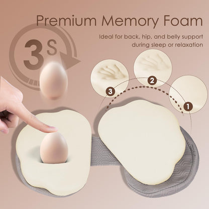 2-in-1 Detachable Memory Foam Maternity Pillow