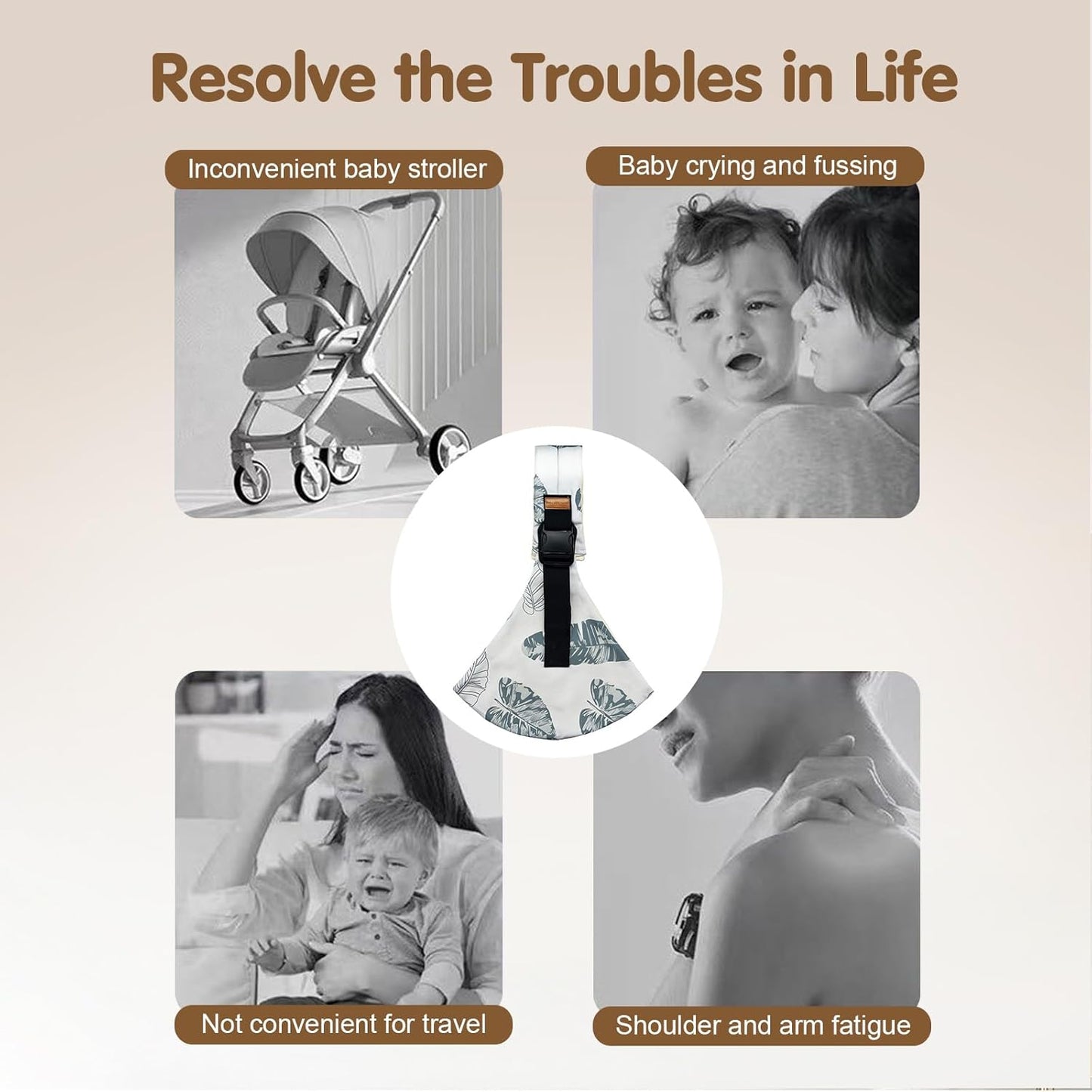 JollyHug Adjustable Baby Sling Carrier