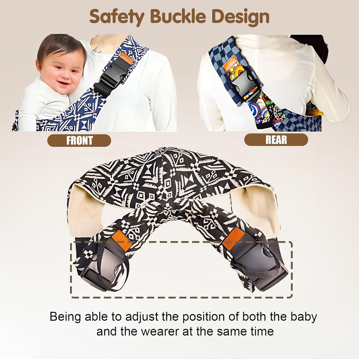 JollyHug Adjustable Baby Sling Carrier