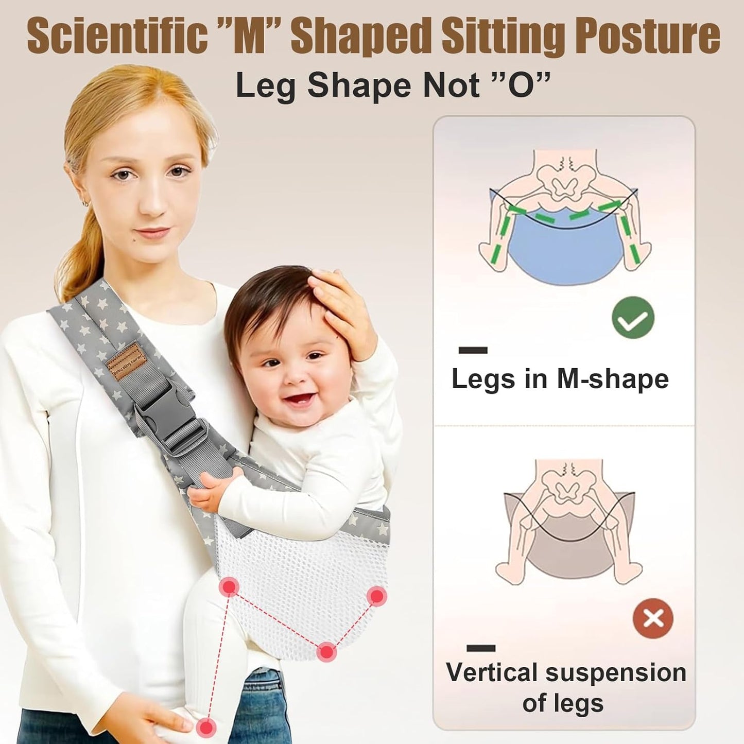 JollyHug Adjustable Baby Sling Carrier