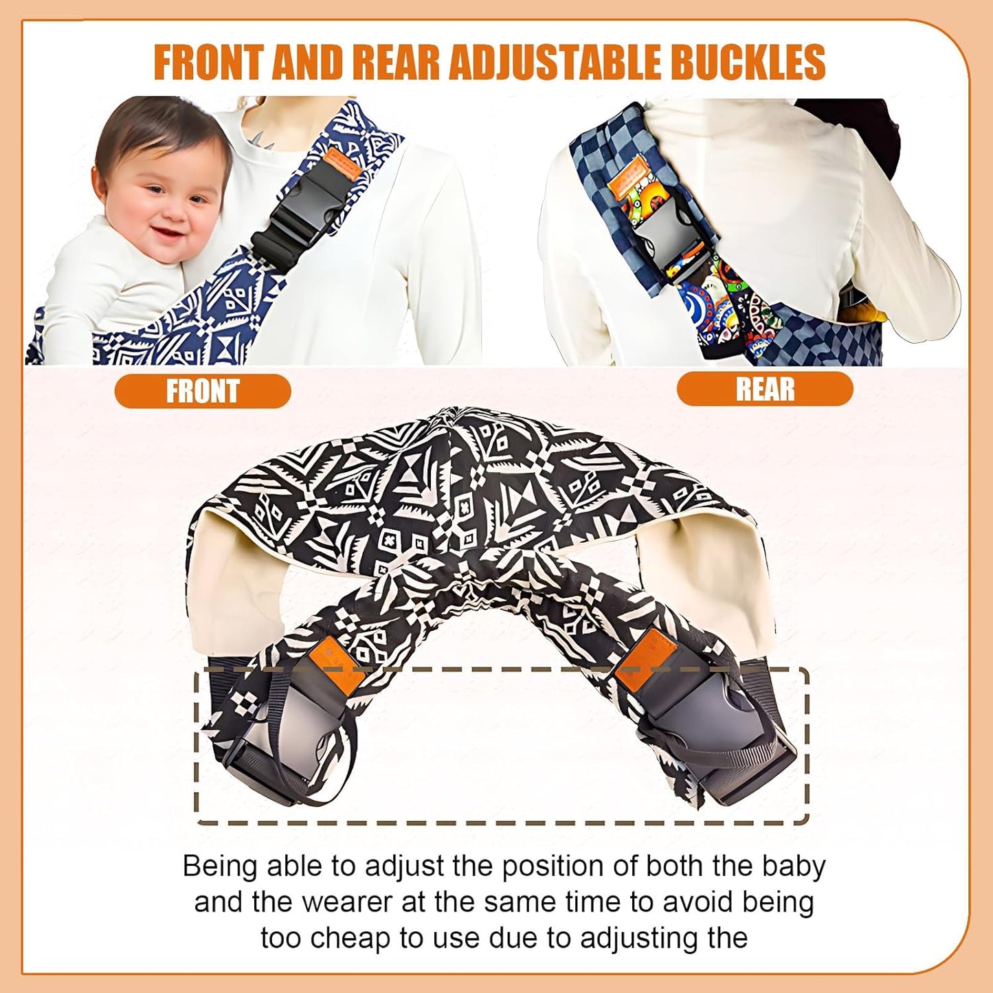 JollyHug Adjustable Baby Sling Carrier